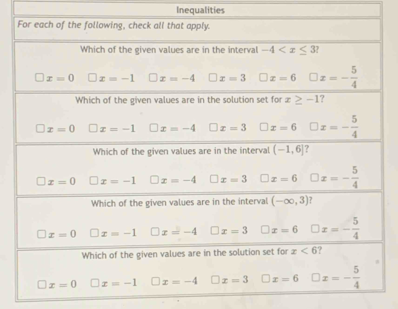 Inequalities