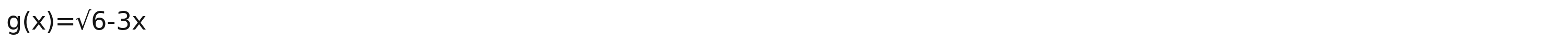 g(x)=surd 6-3x