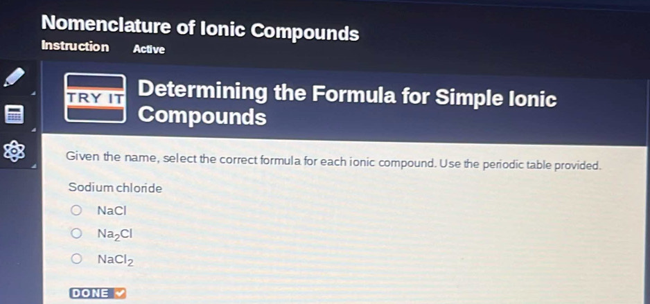 Solved: Nomenclature of Ionic Compounds Instruction Active TRY IT ...