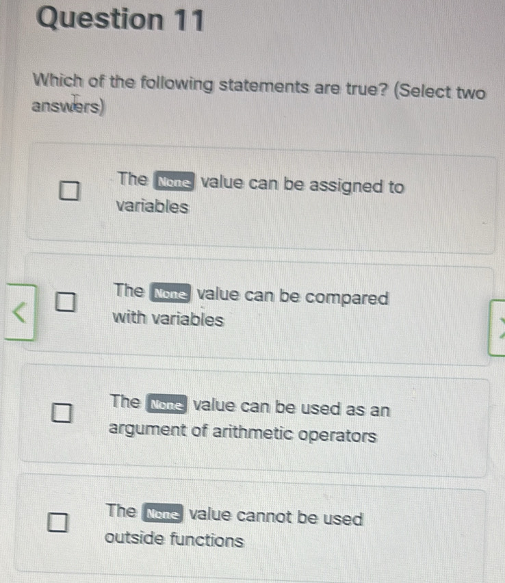 Solved: Which of the following statements are true? (Select two answers ...