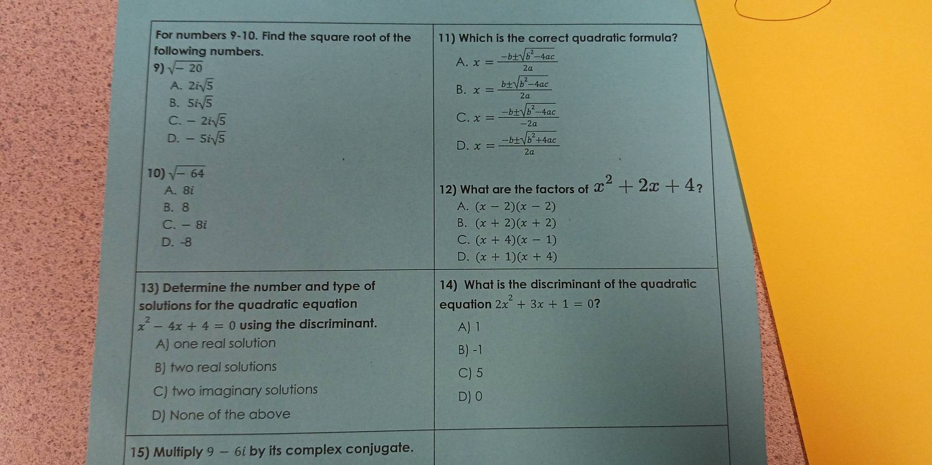 Multiply 9-6 by its complex conjugate.