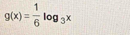 g(x)= 1/6 log _3x