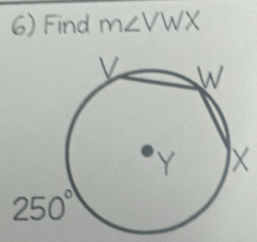 Find m∠ VWX
X