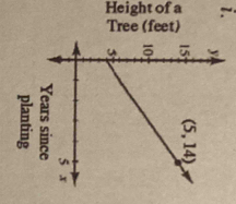 Height of a
Tree (feet)