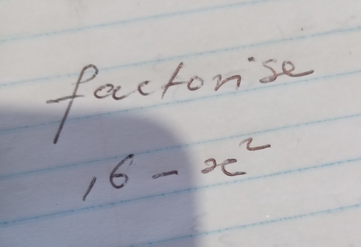 factorse
,6-x^2