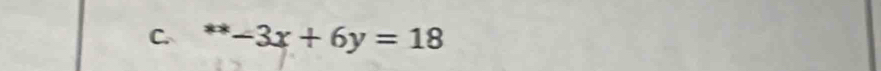 ^**-3x+6y=18