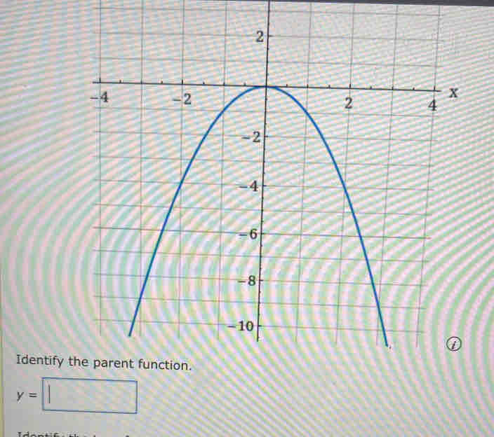 Identify t
y=□