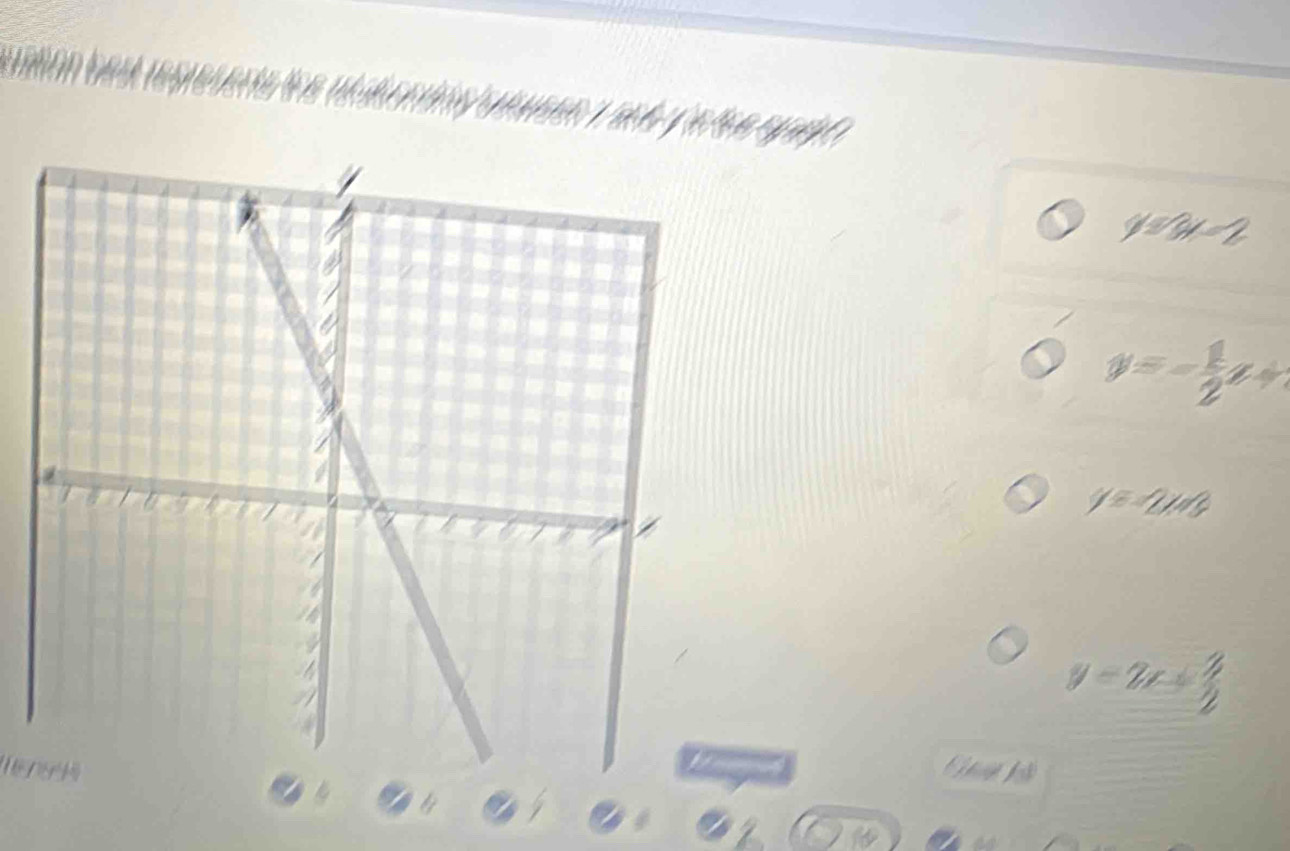 y=3x-2
y=- 1/2 x+
y=2x+8
y=2x+ 3/2 