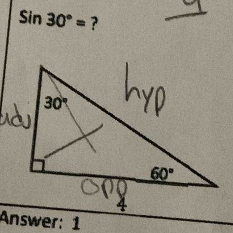 Sin30°= ?