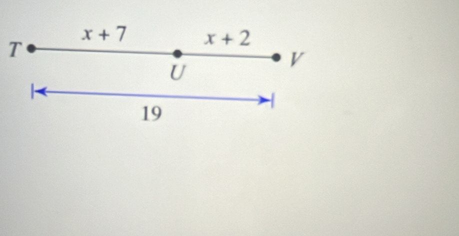 x+7
T
x+2
U
V
19
-