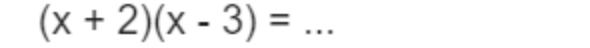 (x+2)(x-3)=