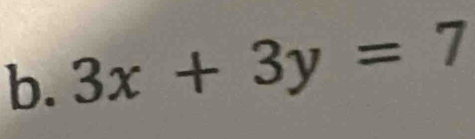 3x+3y=7