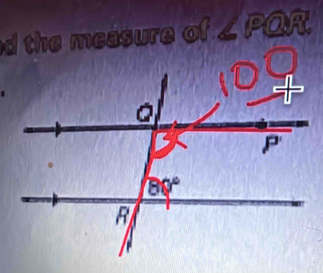 the measure of ∠PQR.