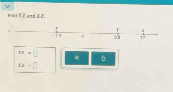 Find YZ and XZ.
YZ=□
×
xz=□