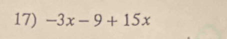 -3x-9+15x