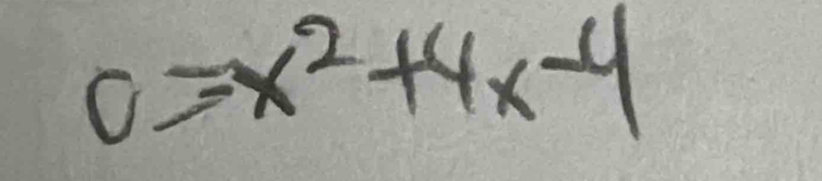 c=x^2+4x-4