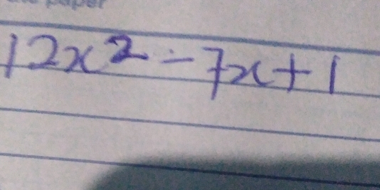 12x^2-7x+1