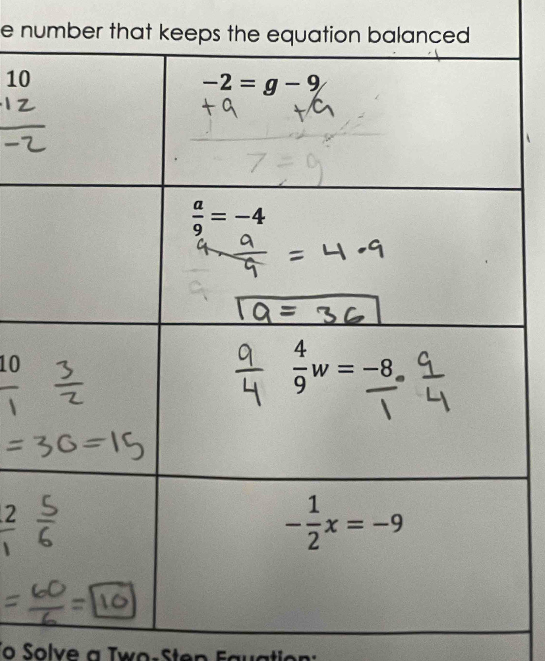 number that k
10
LO
2
o  Solve  a  w o -St