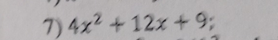 4x^2+12x+9;