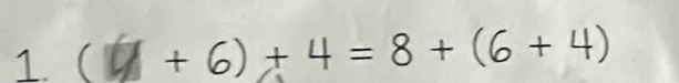 ( 7 + 6) ± 4 = 8 +(6 + 4)