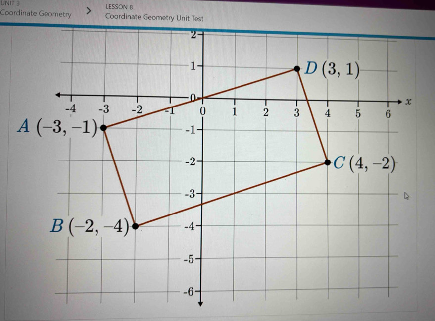 LESSON 8
Coordinate Geometry