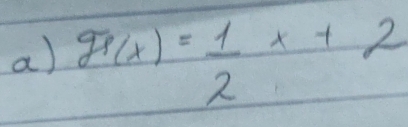 gp(x)= 1/2 x+2