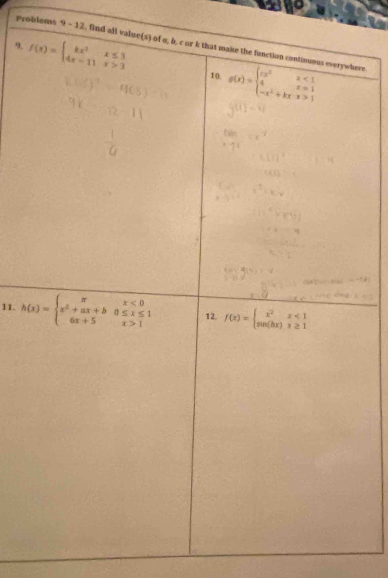 Problems 9 - 1 , findre
9. 
11.