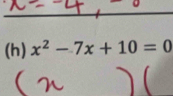 x^2-7x+10=0