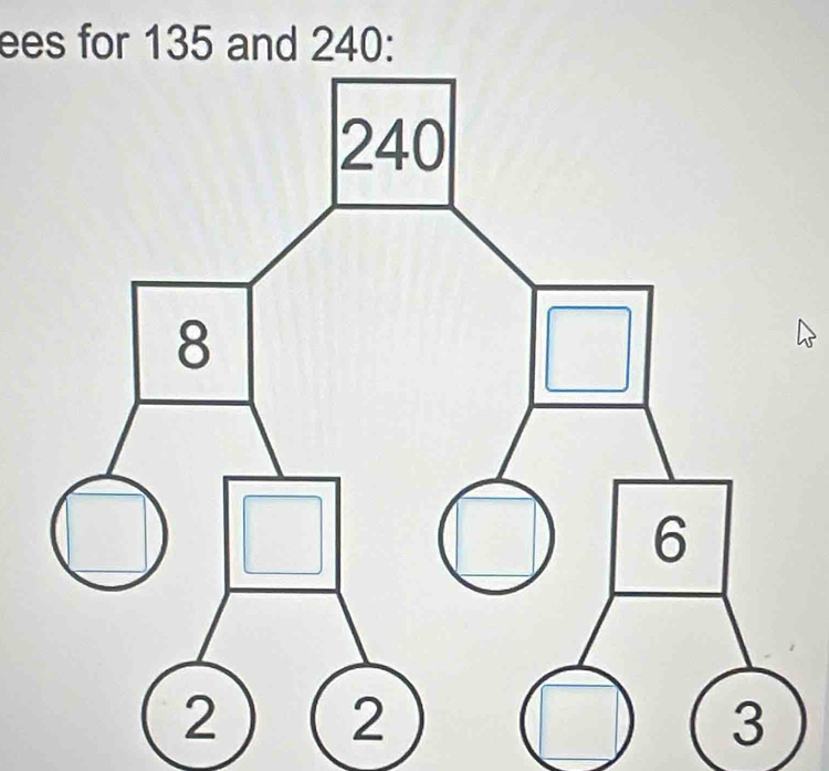 ees for 135 and 240 :