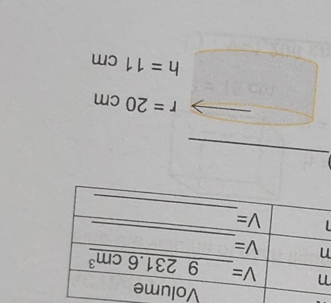 r=20cm
h=11cm