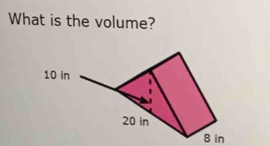 What is the volume?
8 in