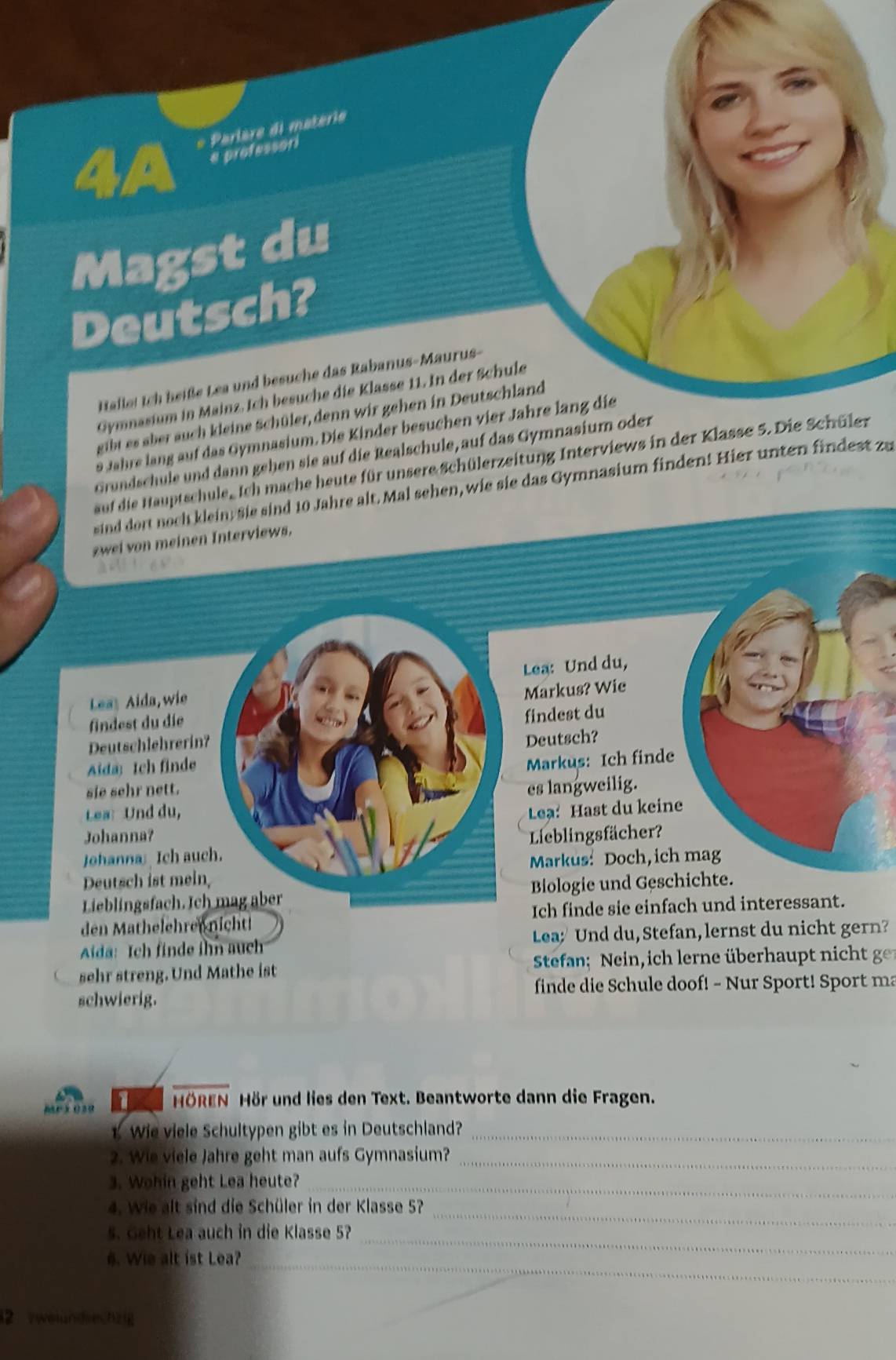 Risolto 4A Parl re Di Mat rio A Professer Magst Du Deutsch Hallot 