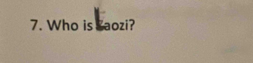 Who is Saozi?