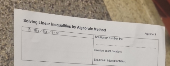 Solving Linear In