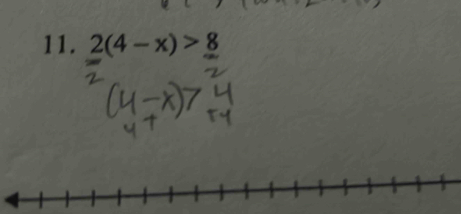 2(4-x)>8