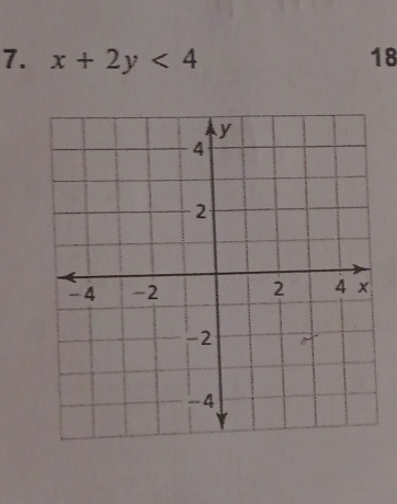 x+2y<4</tex> 18