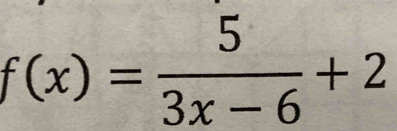 f(x)= 5/3x-6 +2