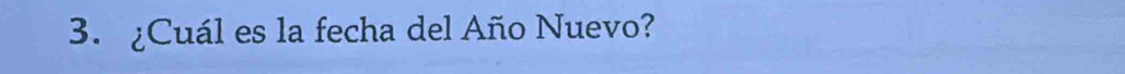 ¿Cuál es la fecha del Año Nuevo?