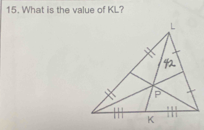 What is the value of KL?