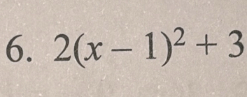 2(x-1)^2+3