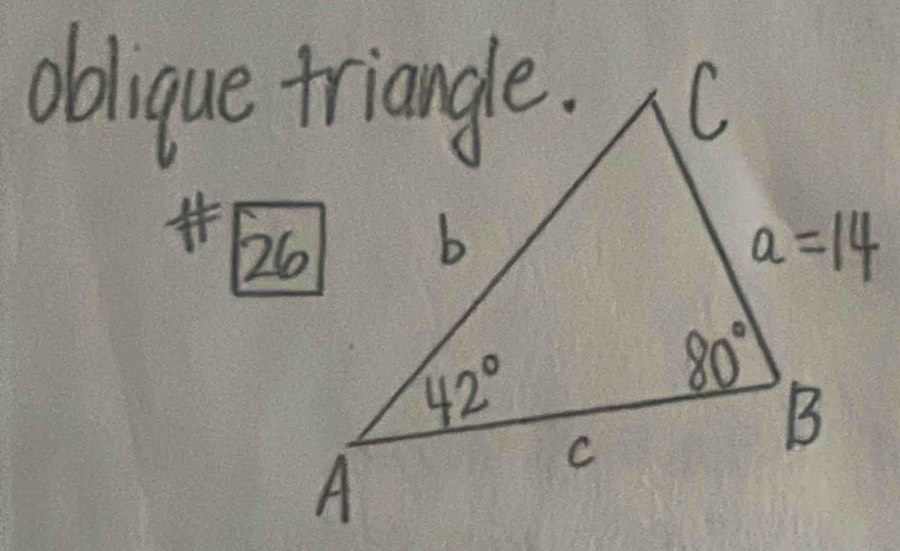 oblique triangle.
26