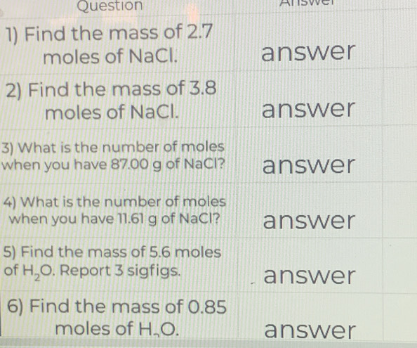 Question
1)
2
3) 
wh
4)
w
5)
of
6
answer