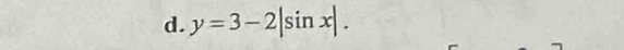 y=3-2|sin x|.