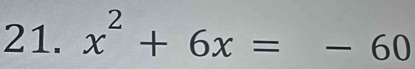 x^2+6x=-60