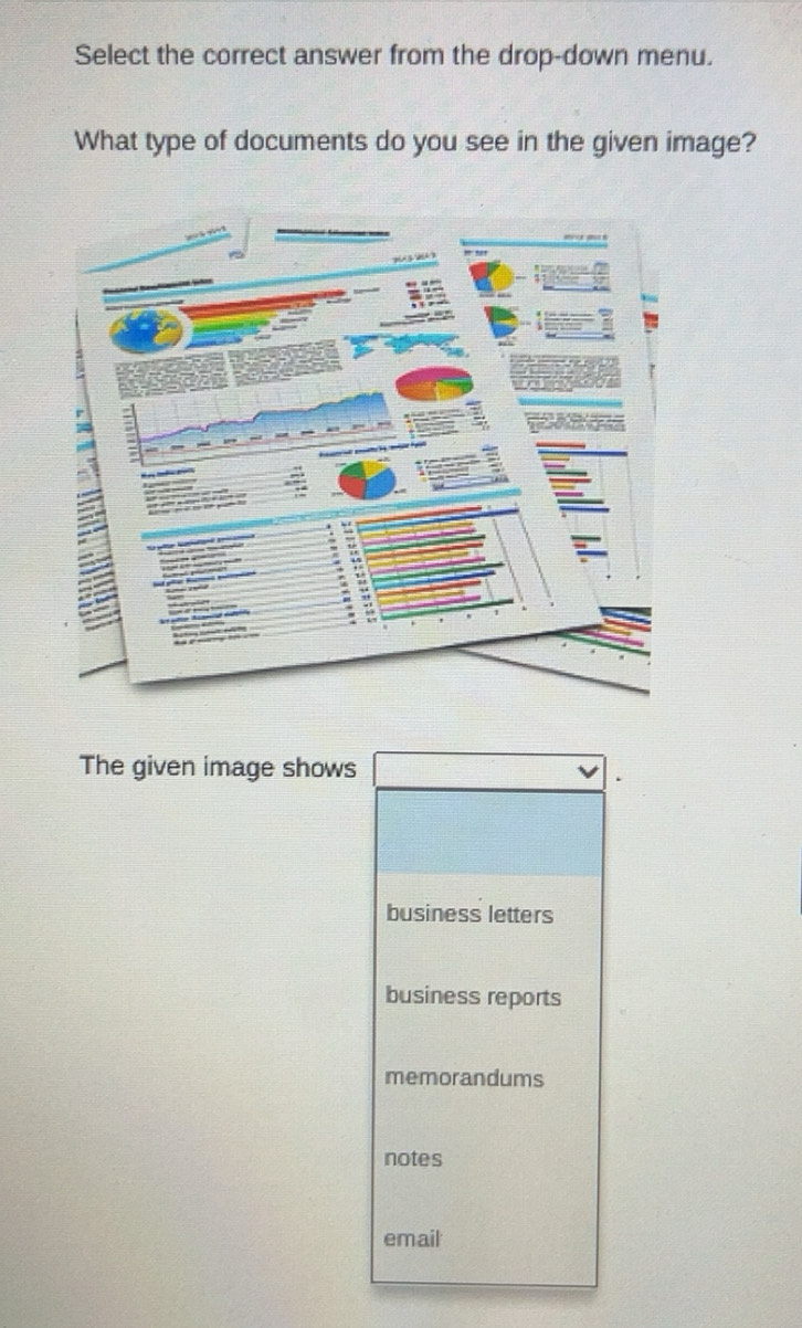 Solved: What type of documents do you see in the given image? The given ...