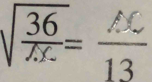 sqrt(frac 36)π x= AC/13 