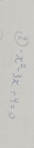 2 -x^2-3x+4=0