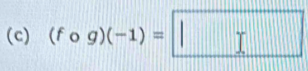 (fcirc g)(-1)=□