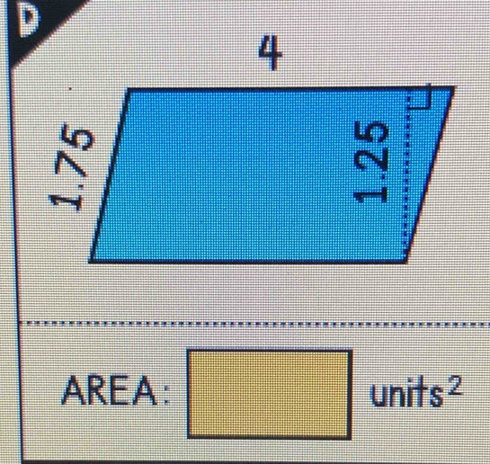 AREA: unit t