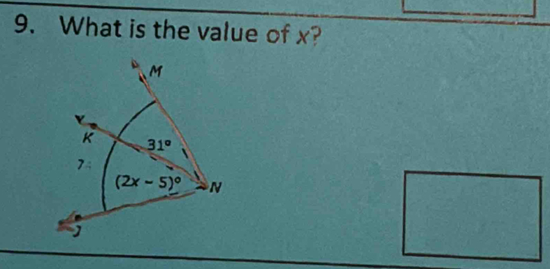 What is the value of x?